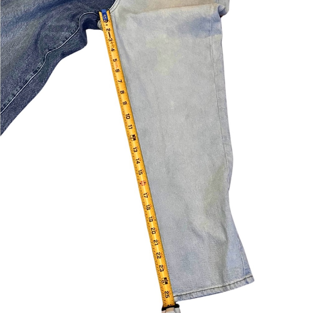 PacSun High Rise Blue and light wash Jeans Unique Two-Tone Design - Picture 4 of 4